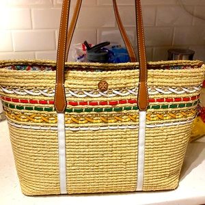 Tory Burch Blake straw Tote